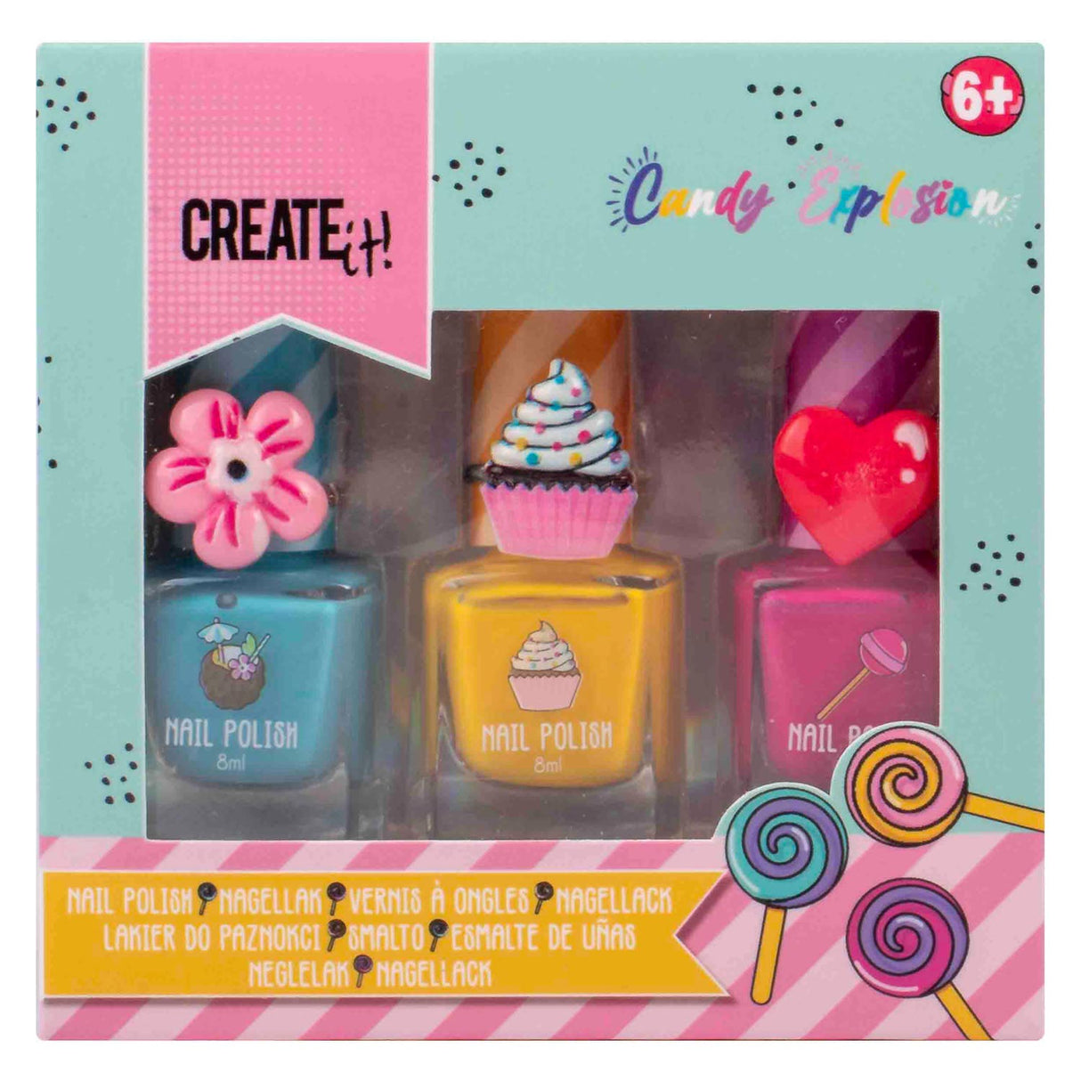 Erstelle es! Candy Explosion Nagellack, 3 Stk.