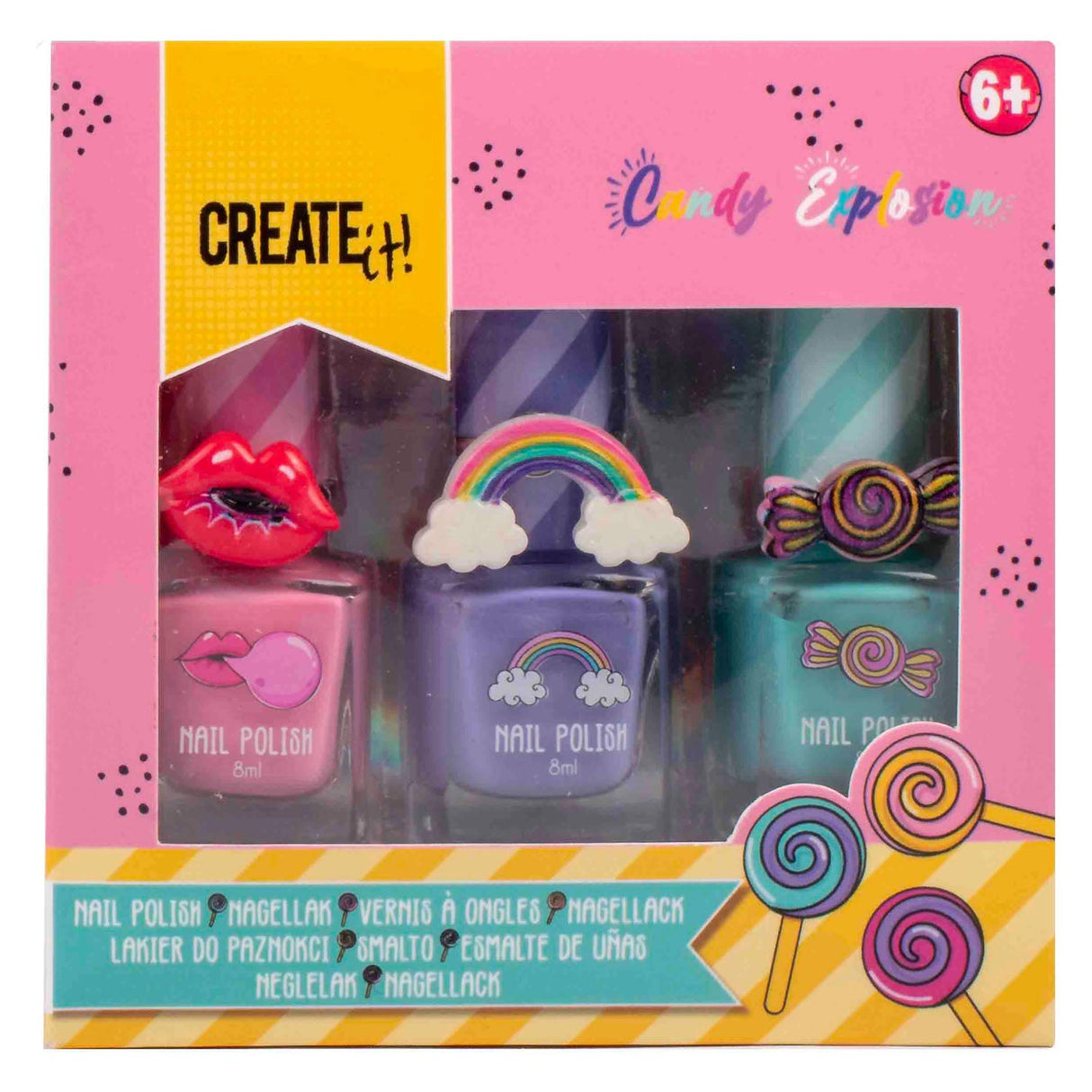 Erstelle es! Candy Explosion Nagellack, 3 Stk.