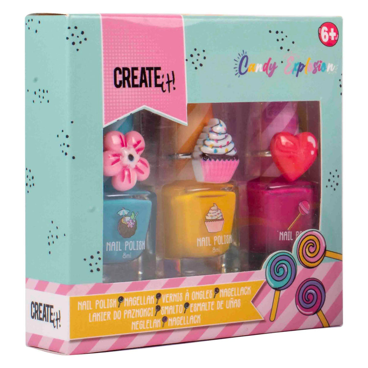 Erstelle es! Candy Explosion Nagellack, 3 Stk.