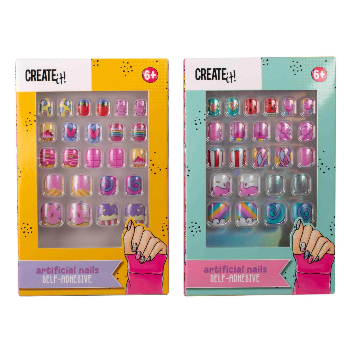 ¡Ciéntalo! Candy Explosion Nails Artificial Auto -Adhesivo