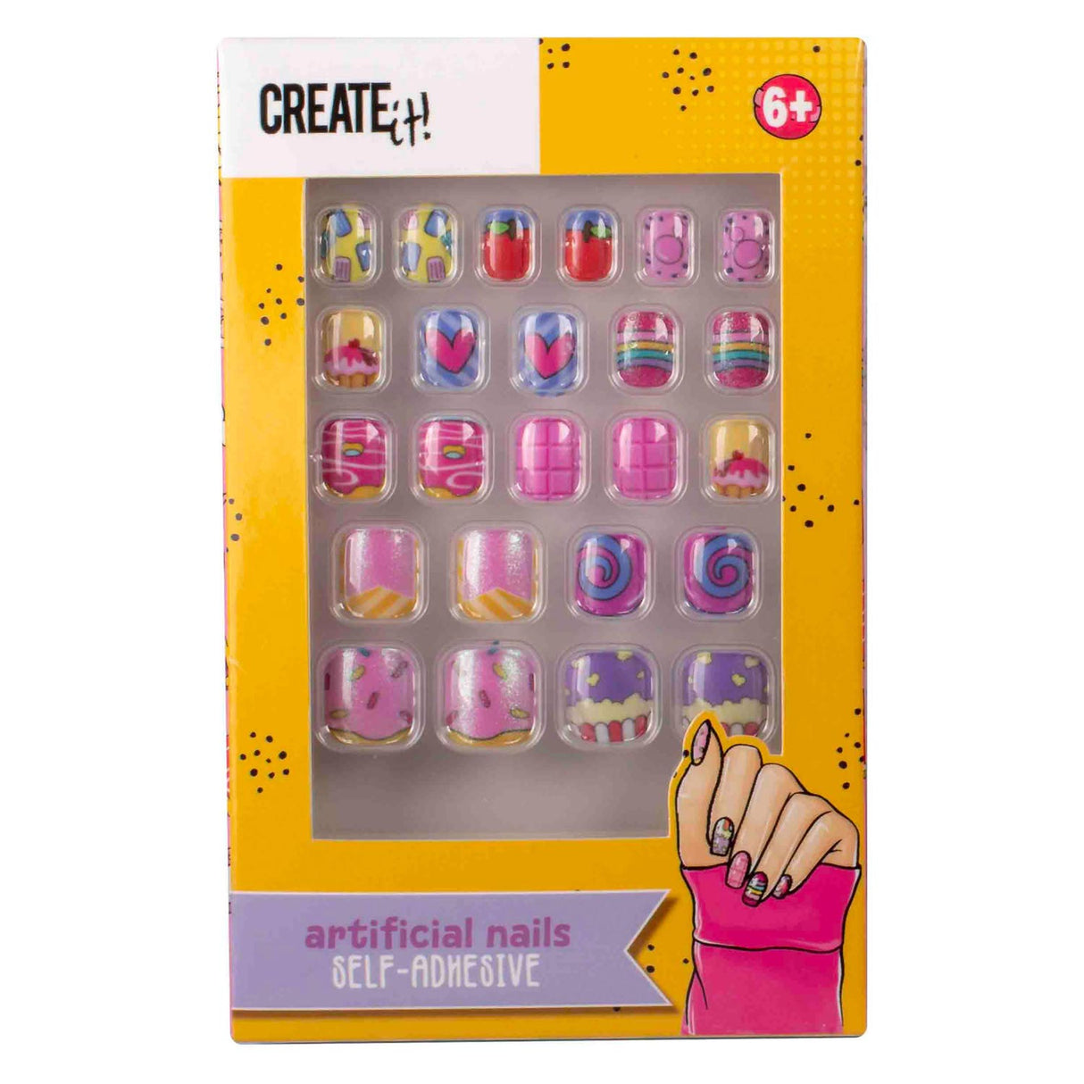 ¡Ciéntalo! Candy Explosion Nails Artificial Auto -Adhesivo