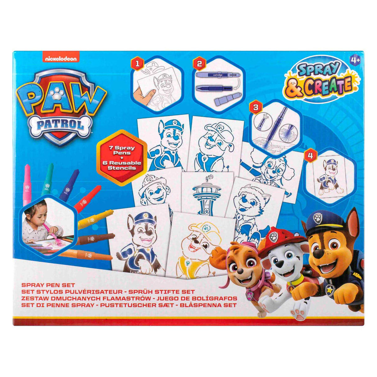 Paw Patrol Blaaspennen Set