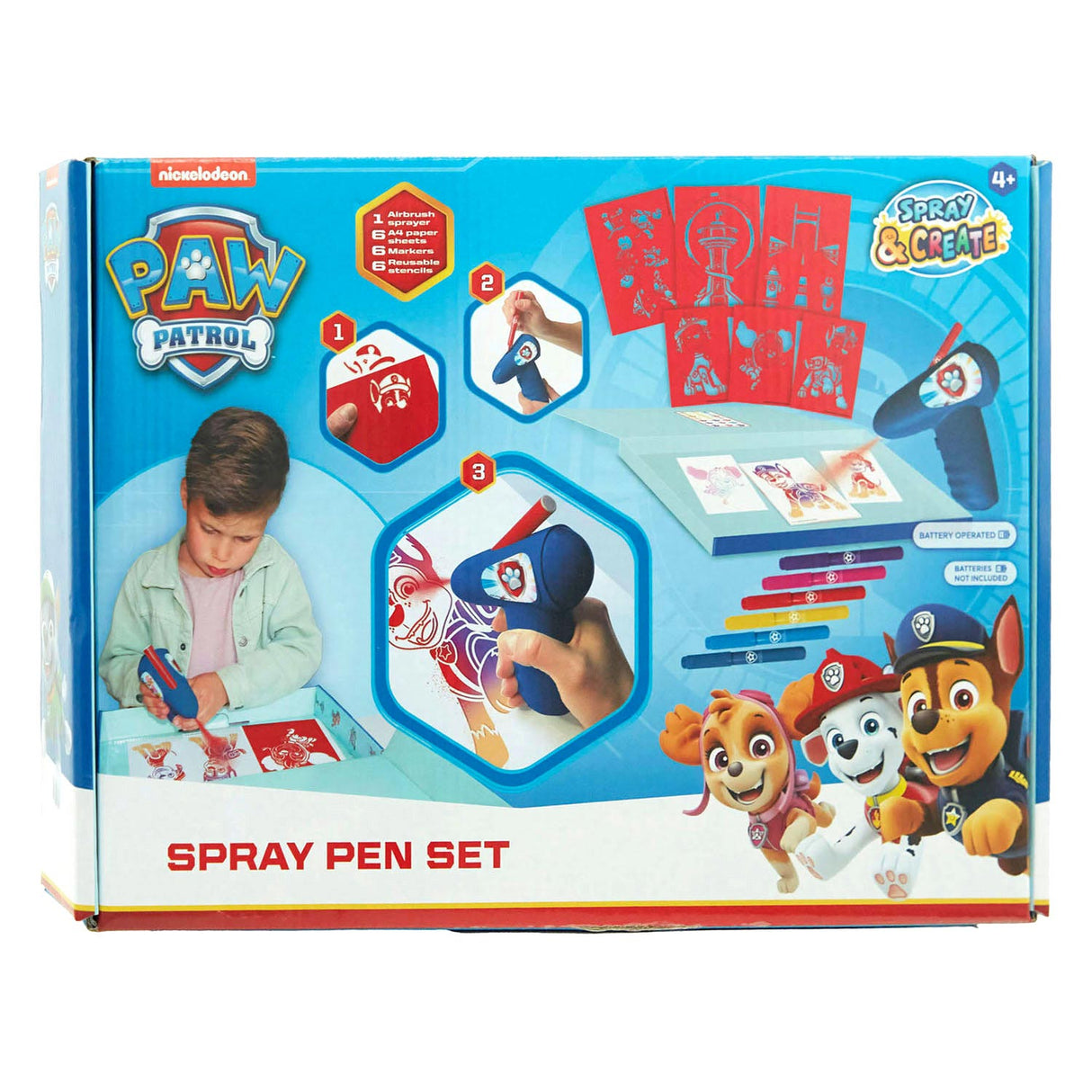 Paw Patrol Electric Blaasprennen Set