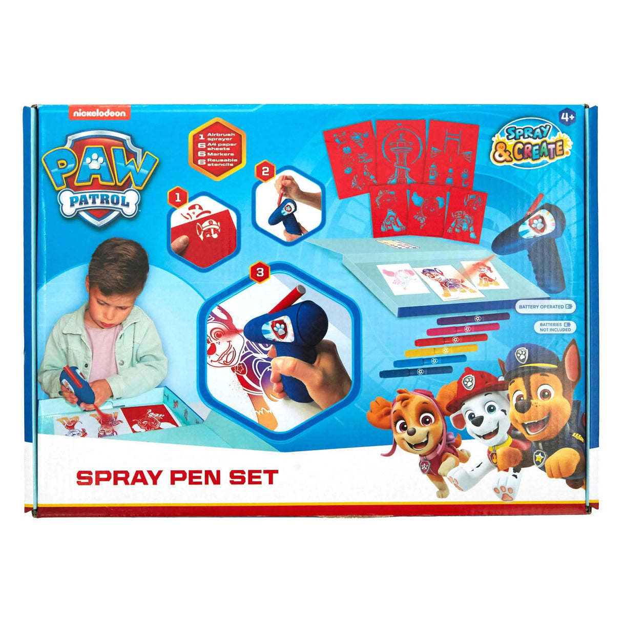 Paw Patrol Electric Blaasprennen Set