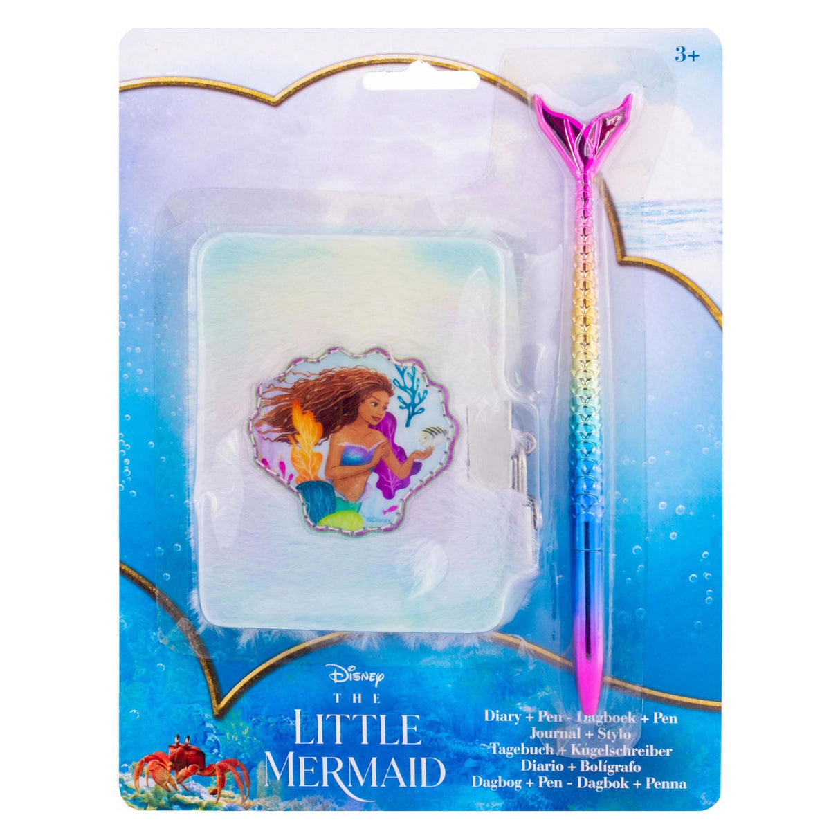 Canenco the Little Mermaid Diary Plush with Pen