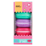 Erstelle es! Candy Lippenbalsam Macaron Box, 3 Stk.