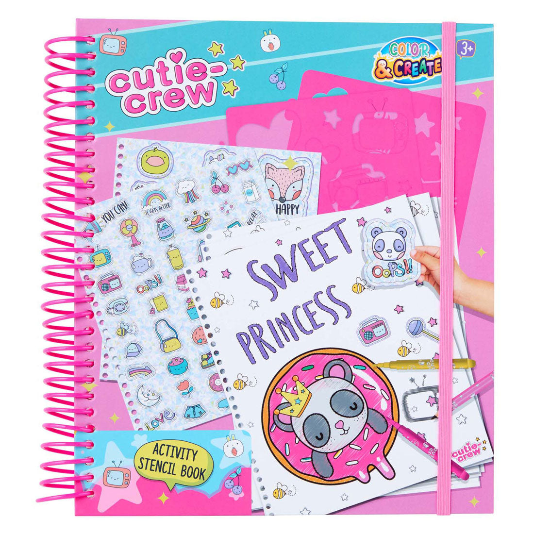 Canenco cutie crew sjabloon activiteiten kleurboek