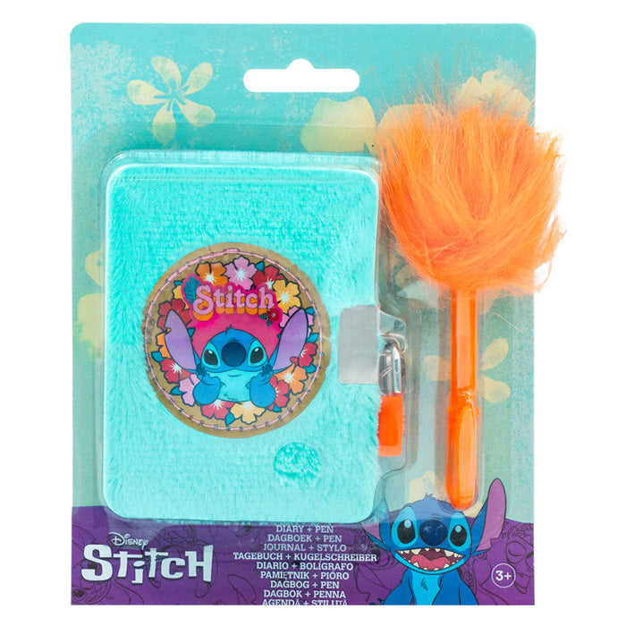 Canenco pluche dagboek met fluffy pen