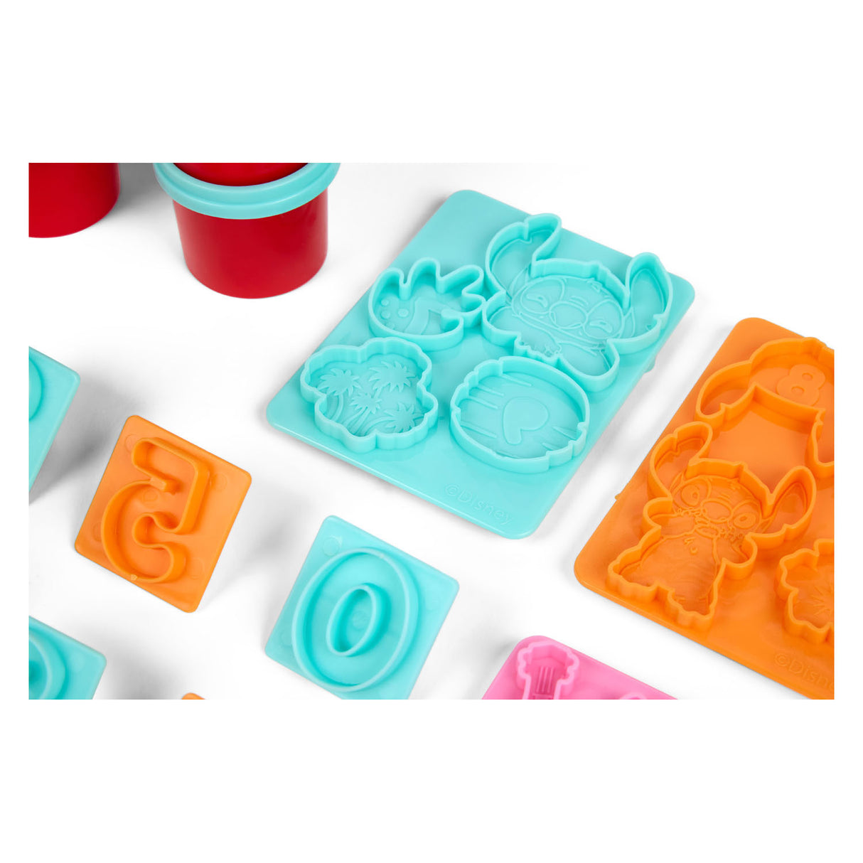 Canenco Stitch Ton-Set mit Zahlen – 6 Tontöpfe
