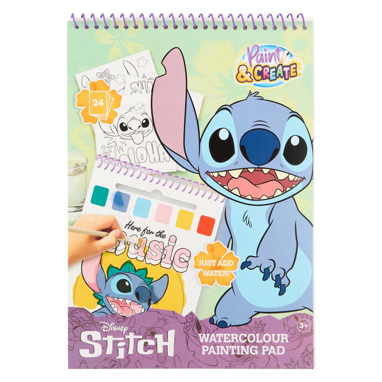 Canenco-Stich-Aquarell-Malbuch | 6 Stück