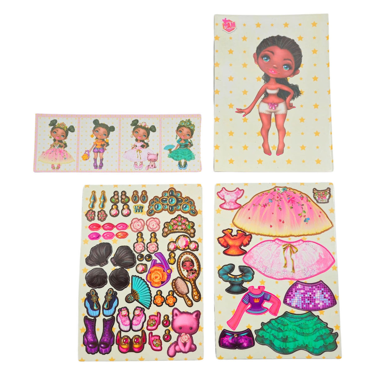 Canenco i am magnetic dress up doll - summer a5