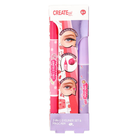 Canenco create it! oog make-up set - mascara en eyeliner met stempel