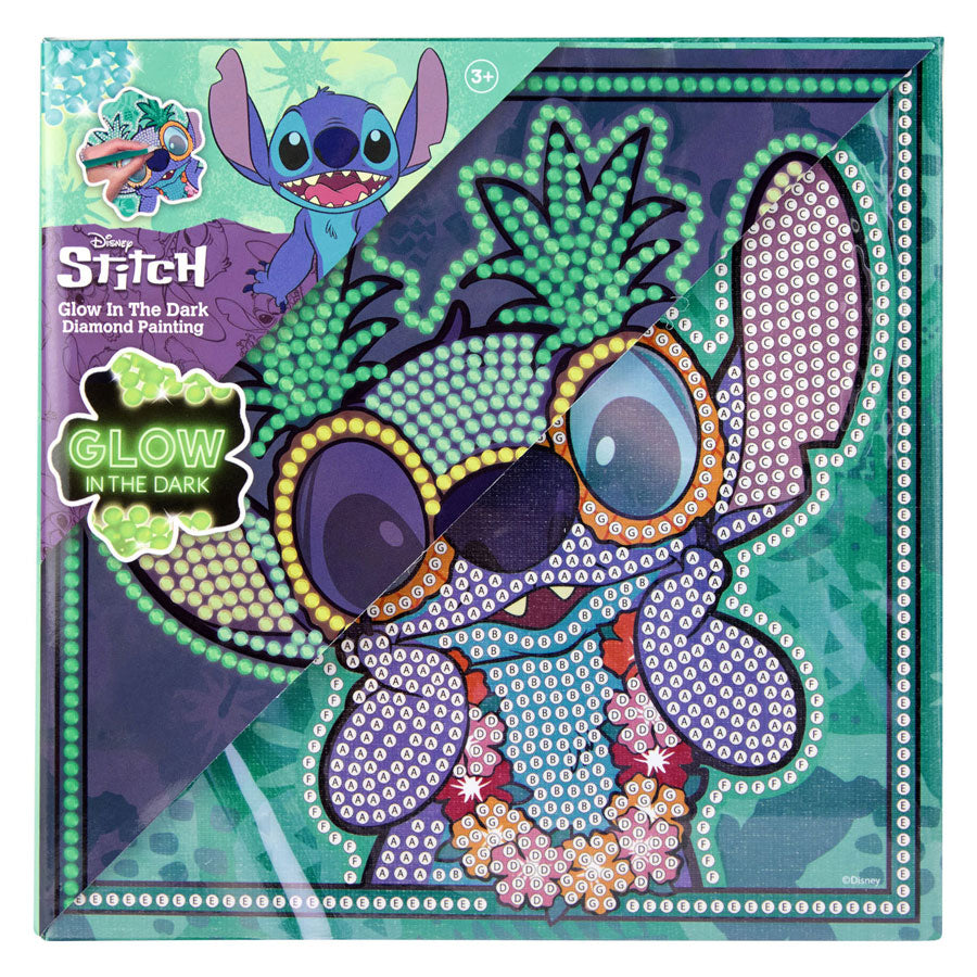 Canenco stitch diamond painting canvas glow in the dark 19x19cm