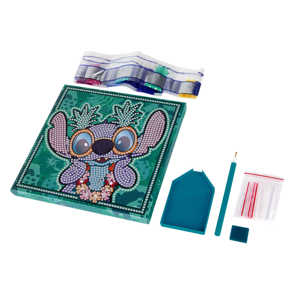 Canenco stitch diamond painting canvas glow in the dark 19x19cm