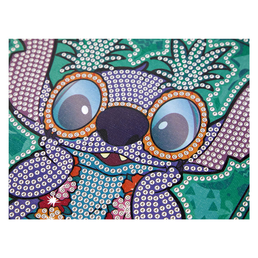 Canenco stitch diamond painting canvas glow in the dark 19x19cm