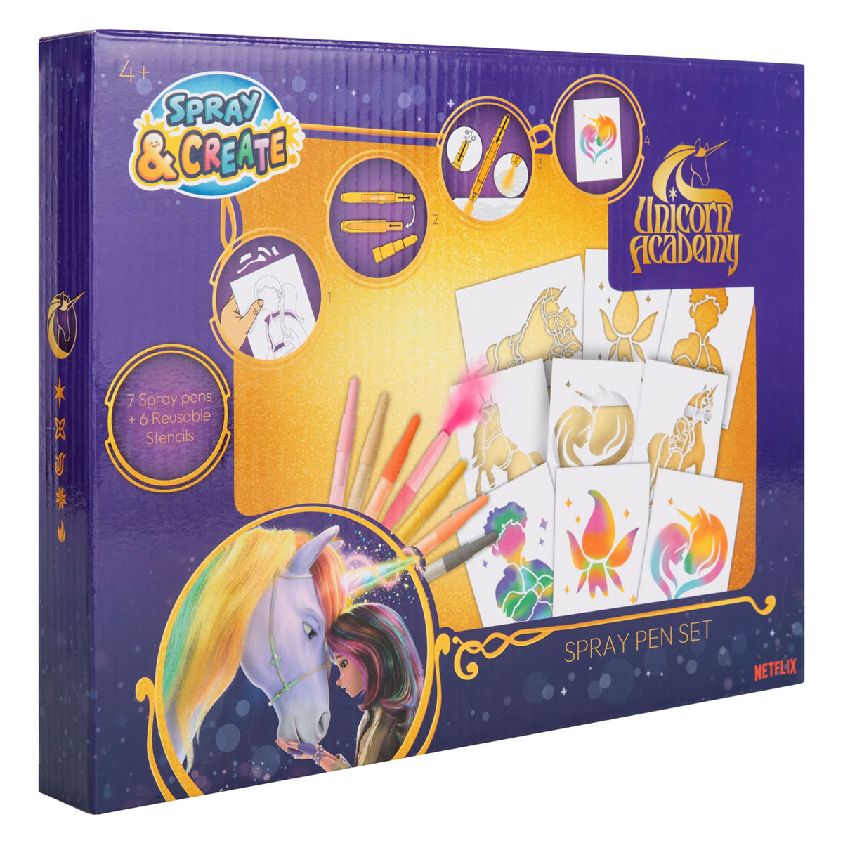 Canenco unicorn academy blaas pennen set