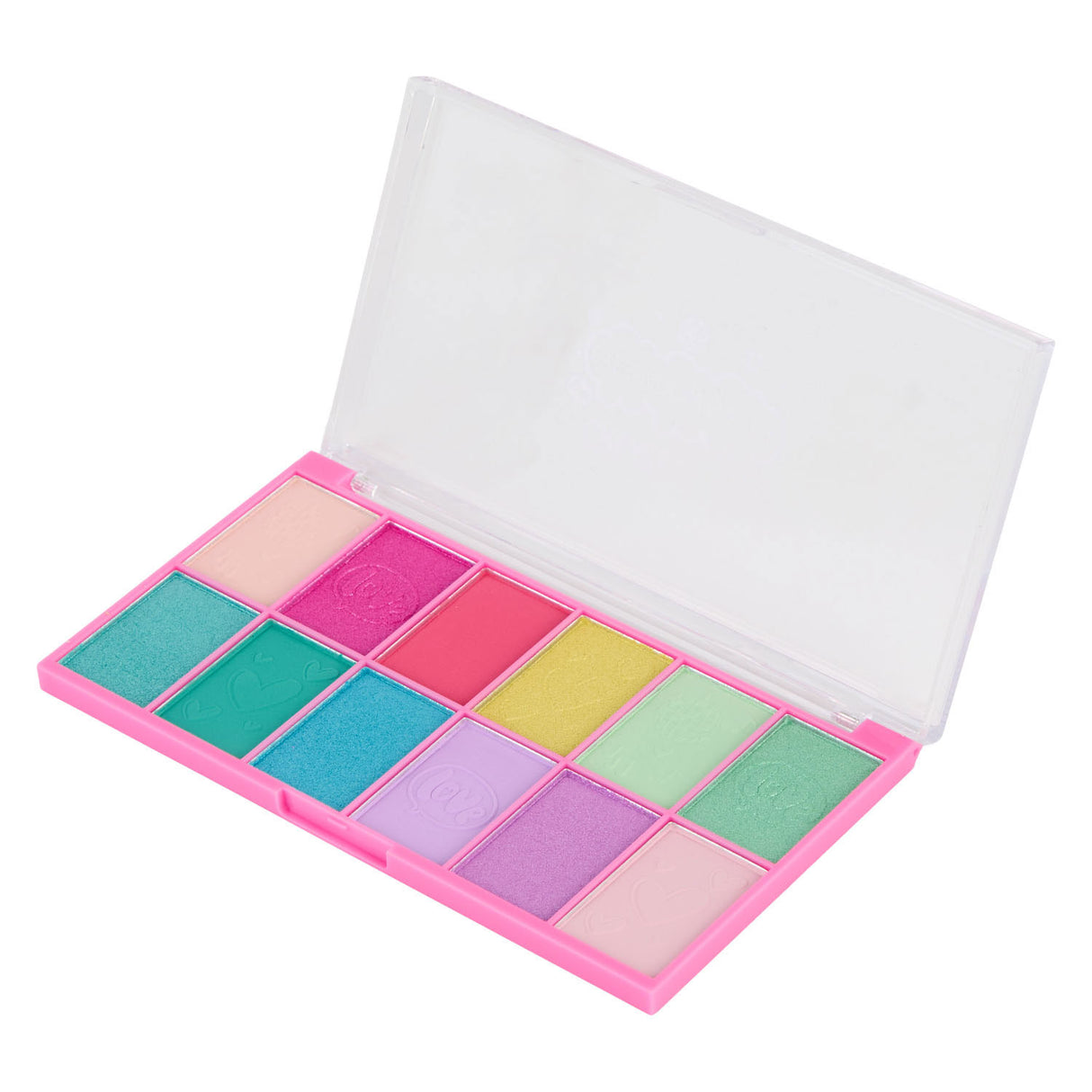Canenco create it! oogschaduw palet regenboog roze - 12dlg.