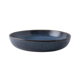 Tiefer Teller aus niederländischem Rosensaphir, ø23 cm, blau