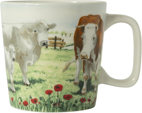 Wiebe van der Zee Wiebe's Farm Minibecher Kuh 230 ml, Schachtel mit 6 Stück, Porzellan