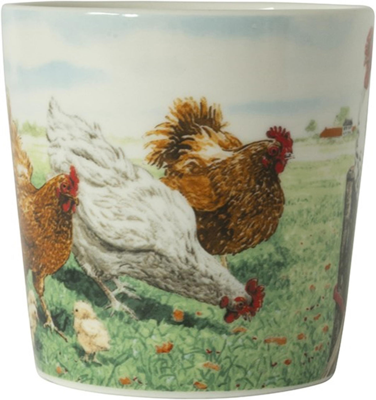 Wiebe van der Zee Wiebe's Farm Minibecher Huhn 230 ml, Schachtel mit 6 Stück, Porzellan