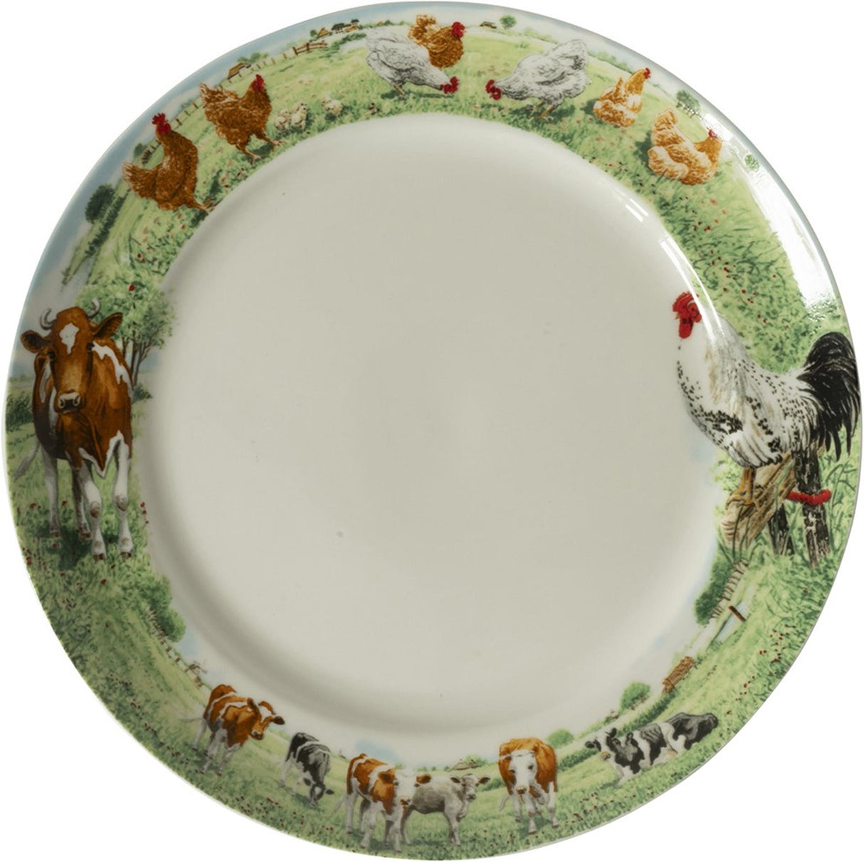 Wiebe van der Zee Wiebe's Farm Teller Kuh Huhn ø25cm 6 Stk