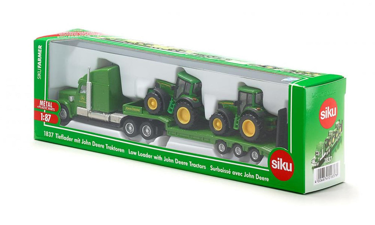 Siku 1837 LOADER mit John Deere Traktoren 1:87