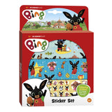 Bambolino Bing Sticker, 3 Stickerbögen mit Spielhintergrund, Kreativspielzeug - ab 3 Jahren - Spielzeug