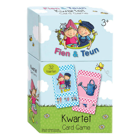 Bambolino fien teun quartet – Bauernhof-Thema, Lernspiel-Geschenktipp – 32 Karten, 8 Quartette – ab 3 Jahren – Spielzeug