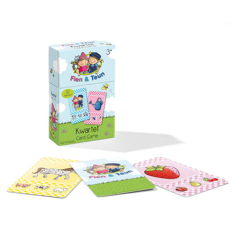 Bambolino fien teun quartet – Bauernhof-Thema, Lernspiel-Geschenktipp – 32 Karten, 8 Quartette – ab 3 Jahren – Spielzeug