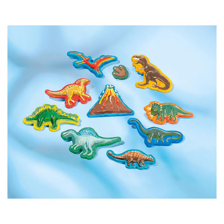 Totum Dinosaurier Junior Bastelset Gips und Farbset Dino Forever Modellfarbe inklusive Gips, 6 Malfarben – Geschenktipp für Jungen