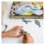 Totum Dinosaurier Junior Bastelset Gips und Farbset Dino Forever Modellfarbe inklusive Gips, 6 Malfarben – Geschenktipp für Jungen