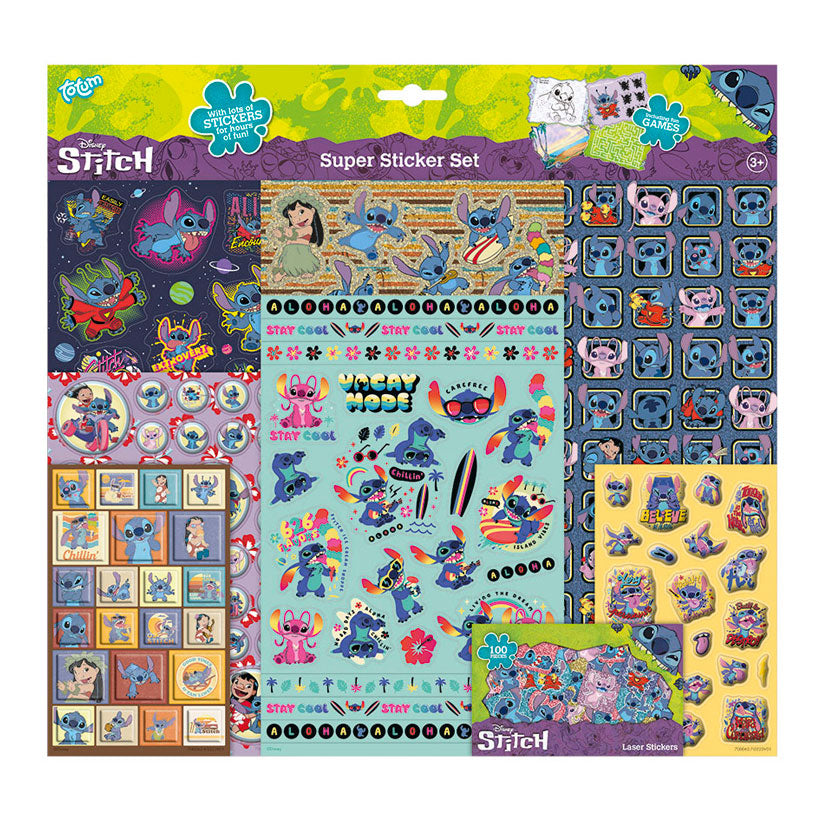 Totum Disney Stitch - Super Aufkleber -Set