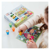 Bambolino Toys Fien und Teun pädagogisches Stempelset 14-teilig | 2 Stk