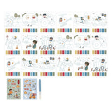 Little dutch waterverfset jim voetuigen - incl. kwast en stickers