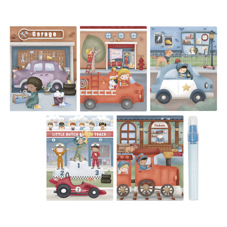 Little dutch watertekenboek jim vehicles - water magic book