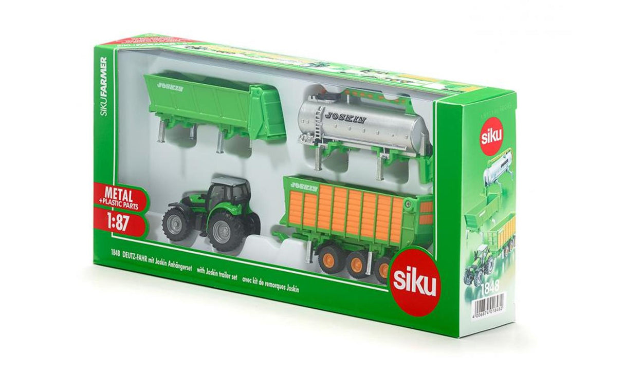 Siku 1848 Traktor Deutz mit Joskin-Set