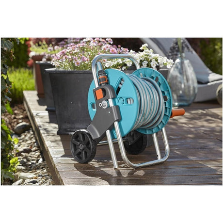 Gardena Schlauchwagen Aquaroll S Set mit 20 Meter Schlauch – 18502-50