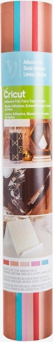 Cricut-Metallicfolie in Hellrosa, Koralle, Kupfer, Roségold, Türkis
