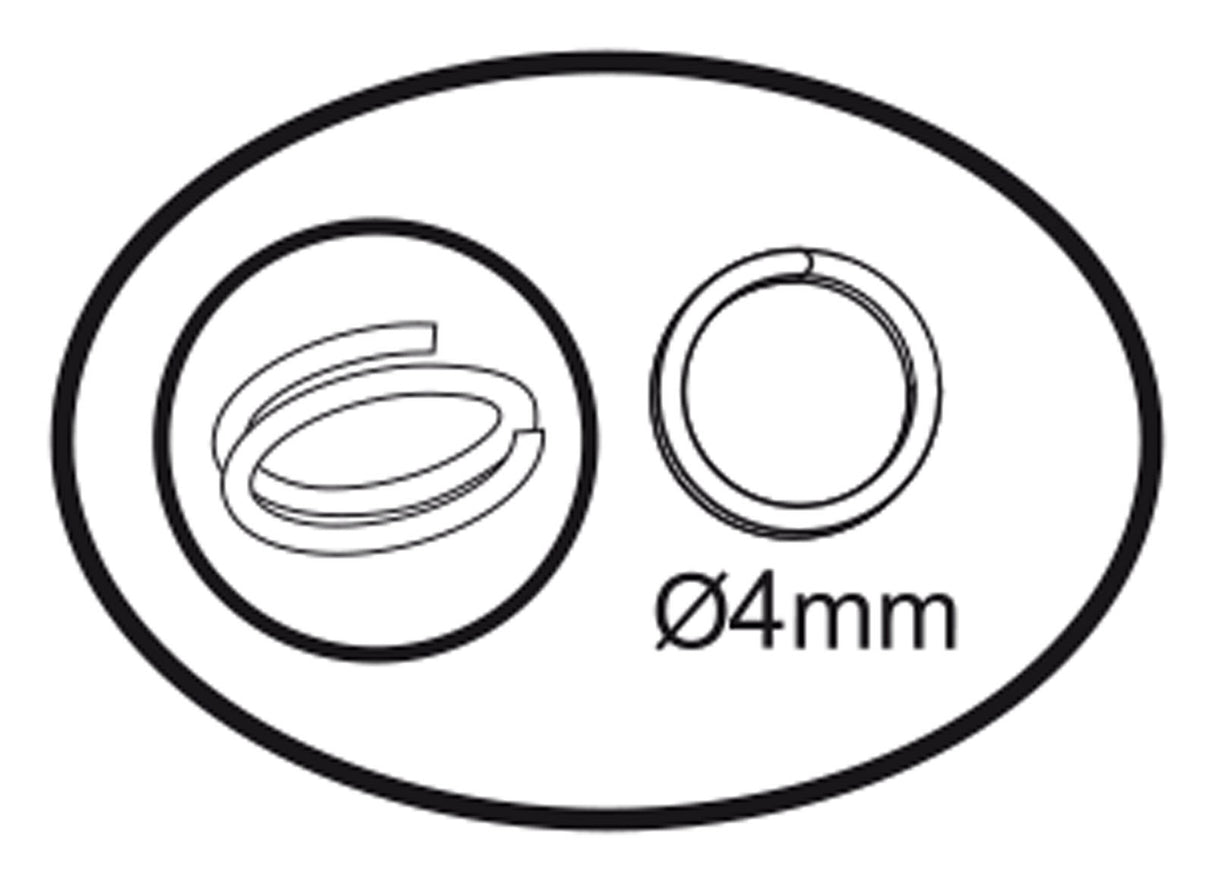 Darice Vaessen Creative • Ringe einzeln 4 mm 360 Stück Silber