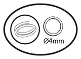 Darice Vaessen Creative • Ringe einzeln 4 mm 360 Stück Silber