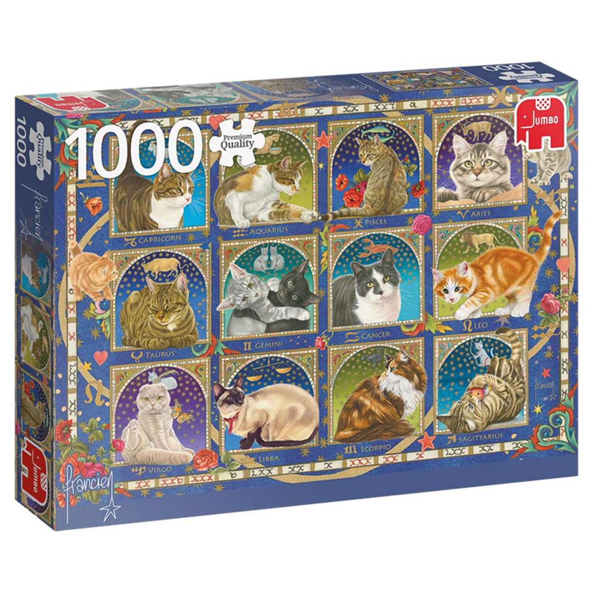 Jumbo-Puzzle Horoskop - Katzen 1000tlg