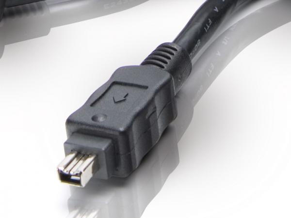 Conceptronic cc44fw18 Firewire 400-Kabel, 4-polig, 1,8 m, schwarz, mm, 400 Mbit/s, IEEE 1394 1394a