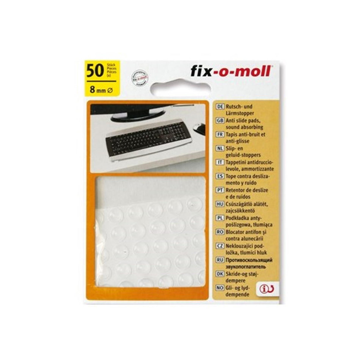 Fix-o-moll Schalldämpfer 50 Stück 8mm t