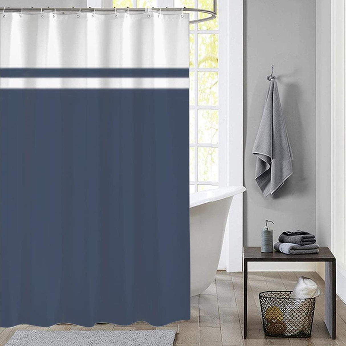 Dutch House Duschvorhang 180x200 cm blau
