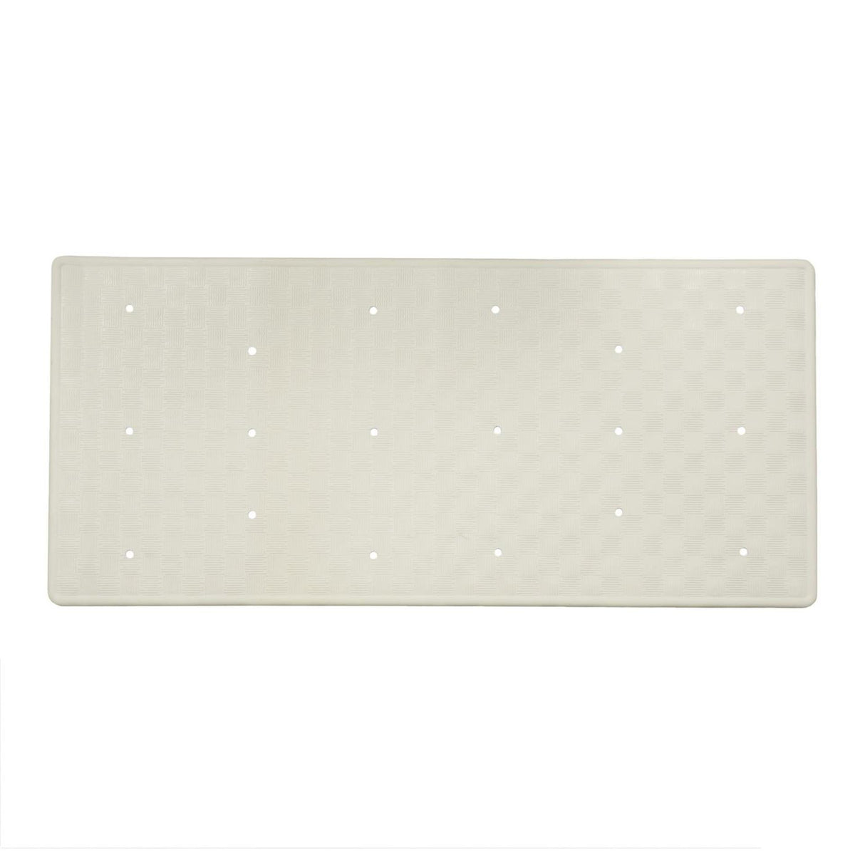 Dutch House Badematte aus Gummi, 35 x 75 cm, weiß