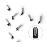 LED-Kerzenlichter, stabil, warmweiß, H. 10 cm, T. 1,5 cm | 2 Stk