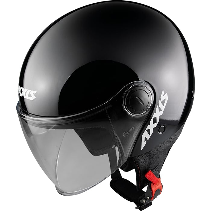 Axxis Helm quadratischer fester Glanz schwarz m