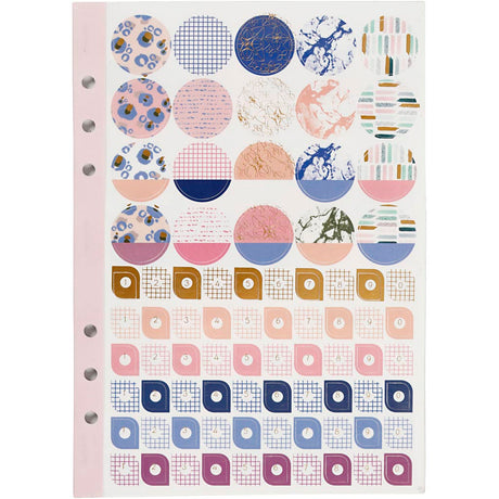 Creativ Company Stickerboek Bloemen A5 für Planer, 578st.