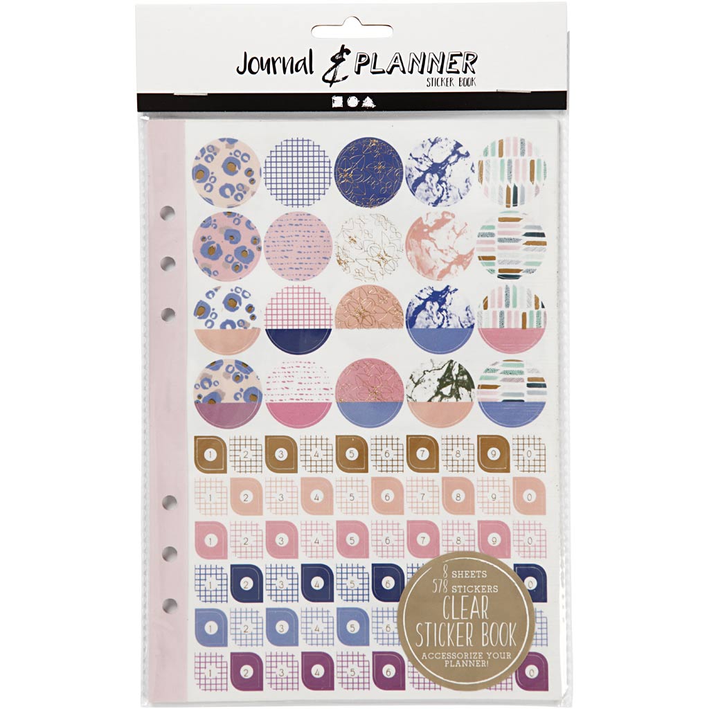 Creativ Company Stickerboek Bloemen A5 für Planer, 578st.