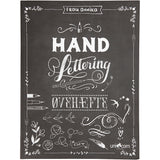 Handlettering - Übungen, Größe 21x28 cm, Stärke 1 cm, Seitenanzahl 63, 1 Stück, dänischer Text